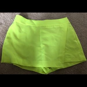 JCrew Neon Green Skort